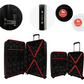 #color_ White Black | Cavalinho Canada & USA Colorful 2 Piece Luggage Set (19" & 28") - White Black - 68020004.0601.S1928._4