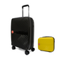 #color_ Yellow Black | Cavalinho Canada & USA Colorful 2 Piece Luggage Set (15" & 19") - Yellow Black - 68020004.0801.S1519._3