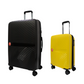 #color_ Yellow Black | Cavalinho Canada & USA Colorful 2 Piece Luggage Set (19" & 28") - Yellow Black - 68020004.0801.S1928._2