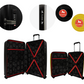 #color_ Yellow Black | Cavalinho Canada & USA Colorful 2 Piece Luggage Set (19" & 28") - Yellow Black - 68020004.0801.S1928._4