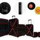 #color_ Yellow Black Black | Cavalinho Canada & USA Colorful 3 Piece Luggage Set (15", 19" & 28") - Yellow Black Black - 68020004.080101.S151928._4