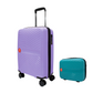 #color_ DarkTurquoise Lilac | Cavalinho Canada & USA Colorful 2 Piece Luggage Set (15" & 19") - DarkTurquoise Lilac - 68020004.2539.S1519._3