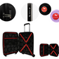 #color_ Lilac Black | Cavalinho Canada & USA Colorful 2 Piece Luggage Set (15" & 19") - Lilac Black - 68020004.3901.S1519._4