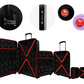 #color_ Lilac Black Black | Cavalinho Canada & USA Colorful 3 Piece Luggage Set (15", 19" & 28") - Lilac Black Black - 68020004.390101.S151928._4