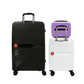 #color_ Lilac White Black | Cavalinho Canada & USA Colorful 3 Piece Luggage Set (15", 19" & 28") - Lilac White Black - 68020004.390601.S151928._3