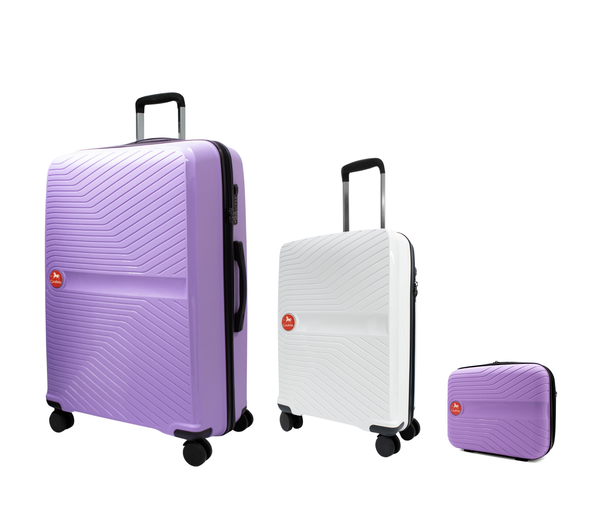 #color_ Lilac White Lilac | Cavalinho Canada & USA Colorful 3 Piece Luggage Set (15", 19" & 28") - Lilac White Lilac - 68020004.390639.S151928._2