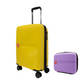 #color_ Lilac Yellow | Cavalinho Canada & USA Colorful 2 Piece Luggage Set (15" & 19") - Lilac Yellow - 68020004.3908.S1519._3