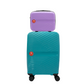 #color_ Lilac DarkTurquoise | Cavalinho Canada & USA Colorful 2 Piece Luggage Set (15" & 19") - Lilac DarkTurquoise - 68020004.3925.S1519._1