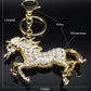 #color_ Yellow Gold Diamond | Relhok Horse Keychain - Yellow Gold Diamond - GoldDiamond3