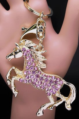 #color_ Gold Pink | Relhok Horse Keychain - Gold Pink - GoldPink