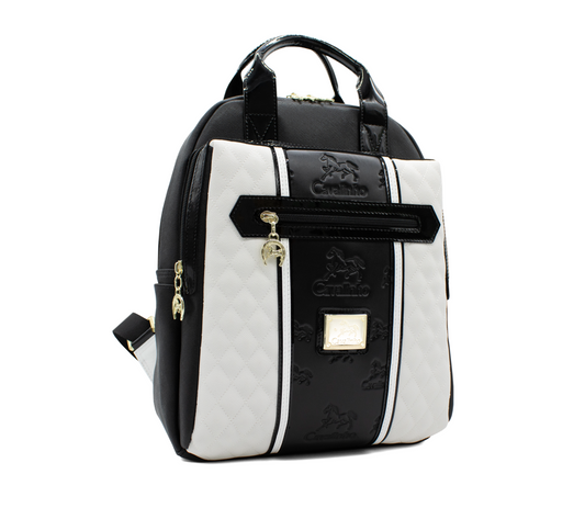 #color_ Black and White | Cavalinho Noble Backpack - Black and White - 18180395.33_2