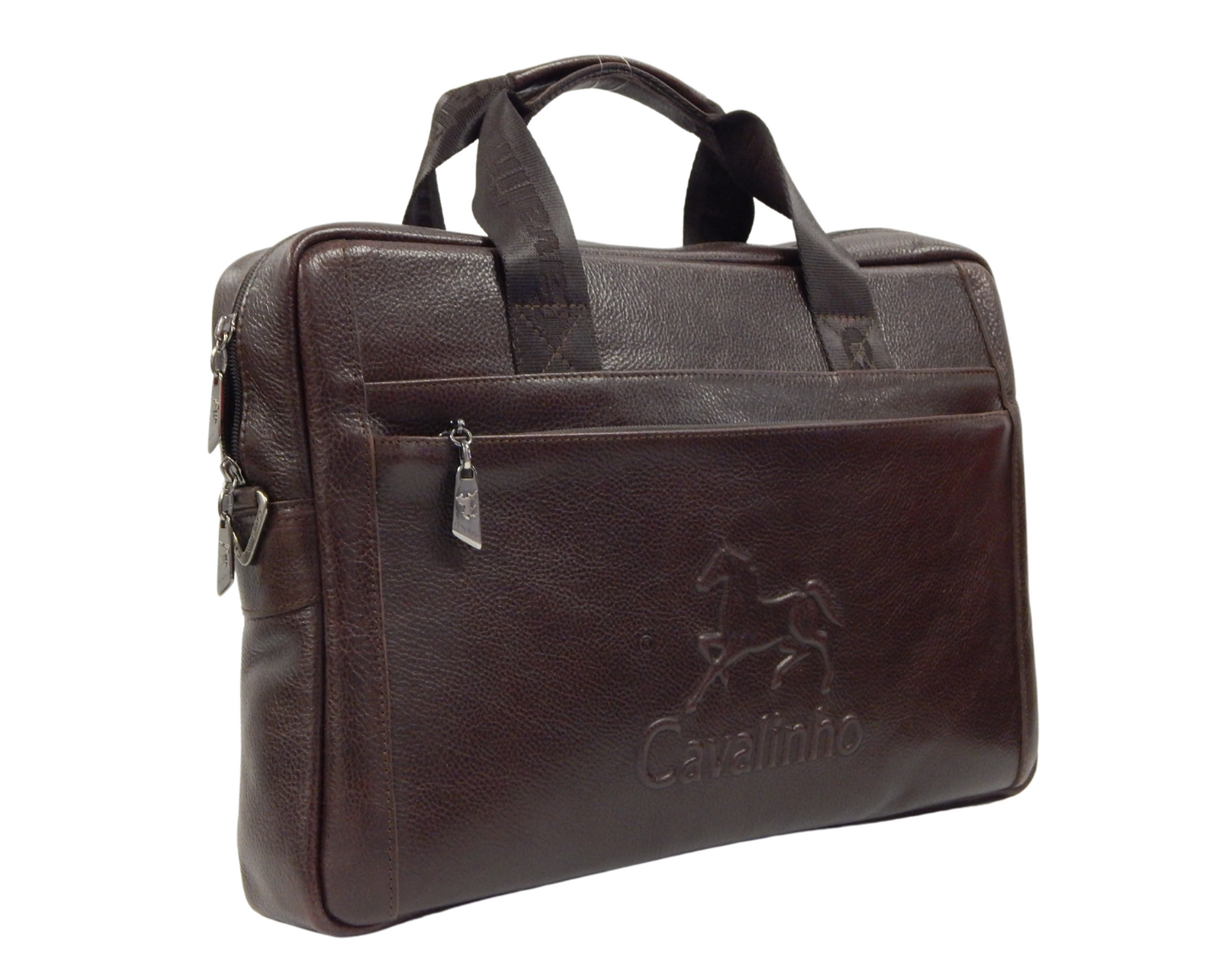 #color_ Brown | Cavalinho Leather Laptop Bag 16" - Brown - 18320257.02_P02