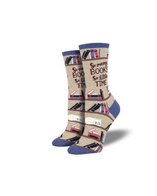#color_ Beige | Socksmith Time For A Good Book Socks - Beige - 25_fa42636a-366b-47f2-8eb7-19e2bd746009