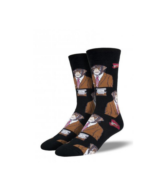 #color_ Black | Socksmith Monkey Biz Socks - Black - 27_3651b4c8-677b-483e-ae66-9709053690f4