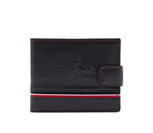 #color_ Navy | Cavalinho The Sailor Trifold Leather Wallet - Navy - 28150503.22_1