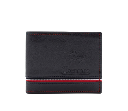 #color_ Navy | Cavalinho The Sailor Trifold Leather Wallet - Navy - 28150508.22_1