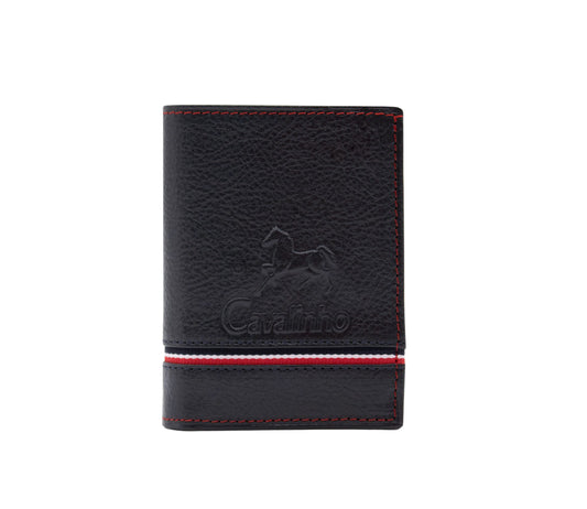 #color_ Navy | Cavalinho The Sailor Trifold Leather Wallet - Navy - 28150522.22_1