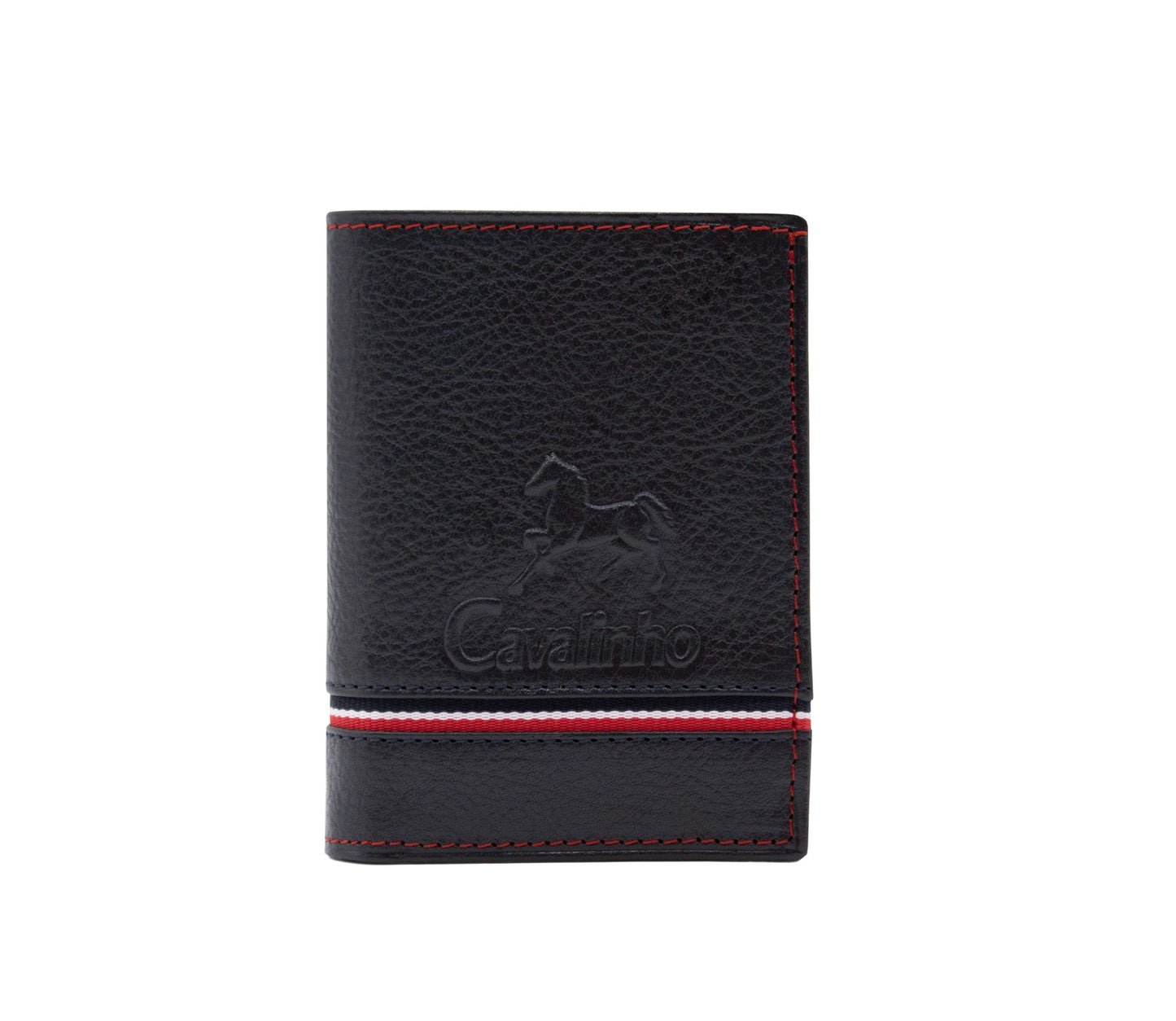 #color_ Navy | Cavalinho The Sailor Trifold Leather Wallet - Navy - 28150522.22_1