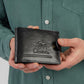 #color_ Brown | Cavalinho Men's Trifold Leather Wallet - Brown - 28610503_P01