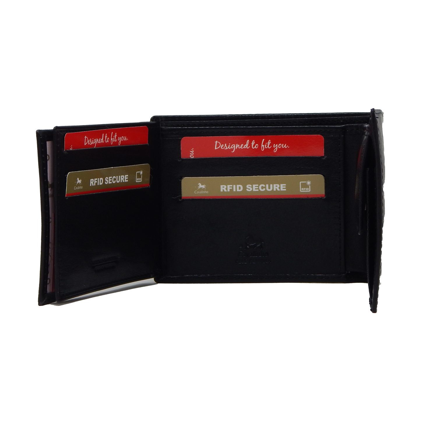 #color_ Black | Cavalinho Men's Trifold Leather Wallet - Black - 28610505.01.99_5
