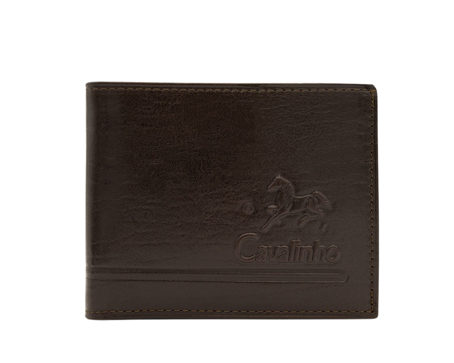 #color_ Brown | Cavalinho Men's Trifold Leather Wallet - Brown - 28610505.02_P01