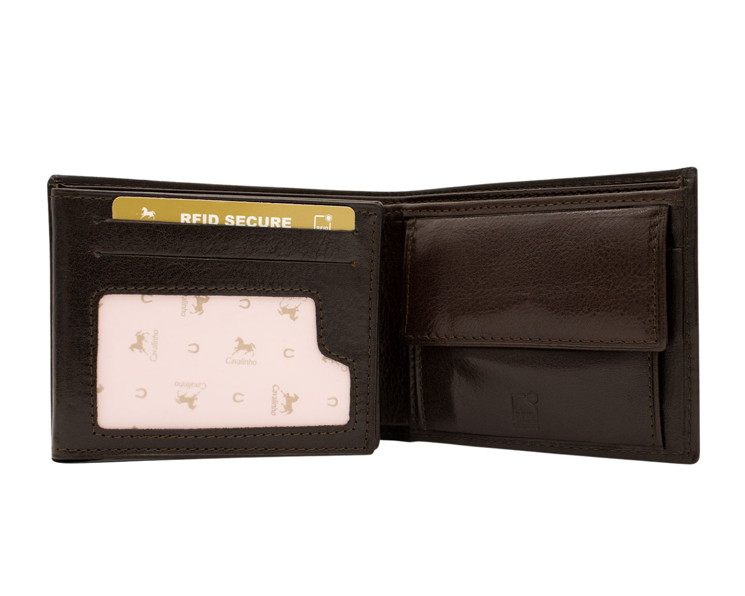 #color_ Brown | Cavalinho Men's Trifold Leather Wallet - Brown - 28610505.02_P02