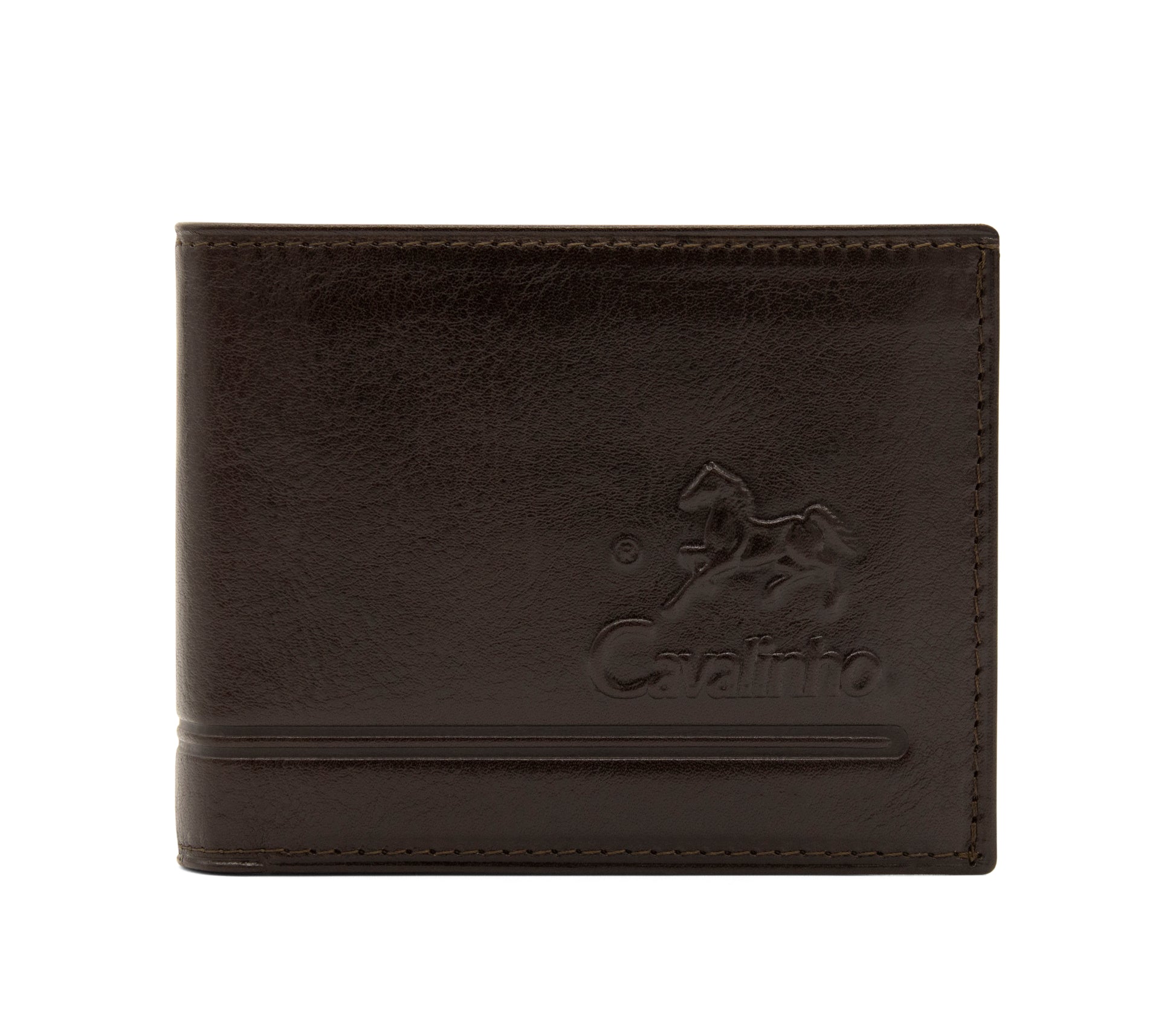 #color_ Brown | Cavalinho Men's Trifold Leather Wallet - Brown - 28610507.02_1