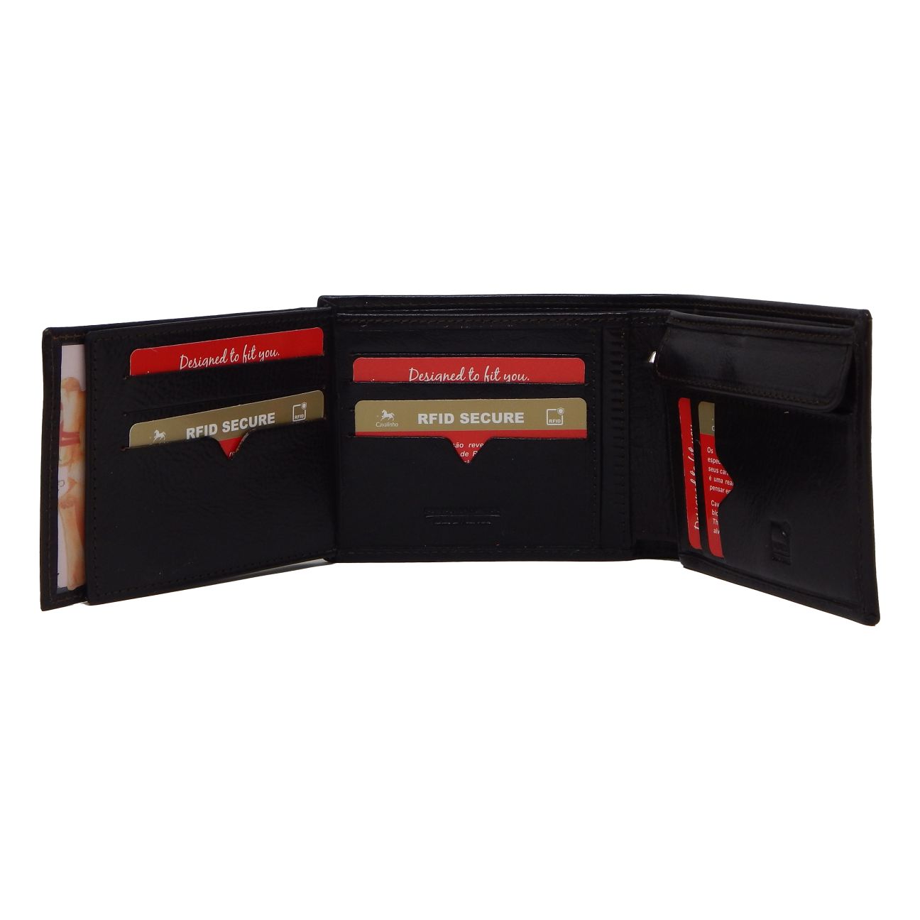 #color_ Brown | Cavalinho Men's Trifold Leather Wallet - Brown - 28610508.02.99_6