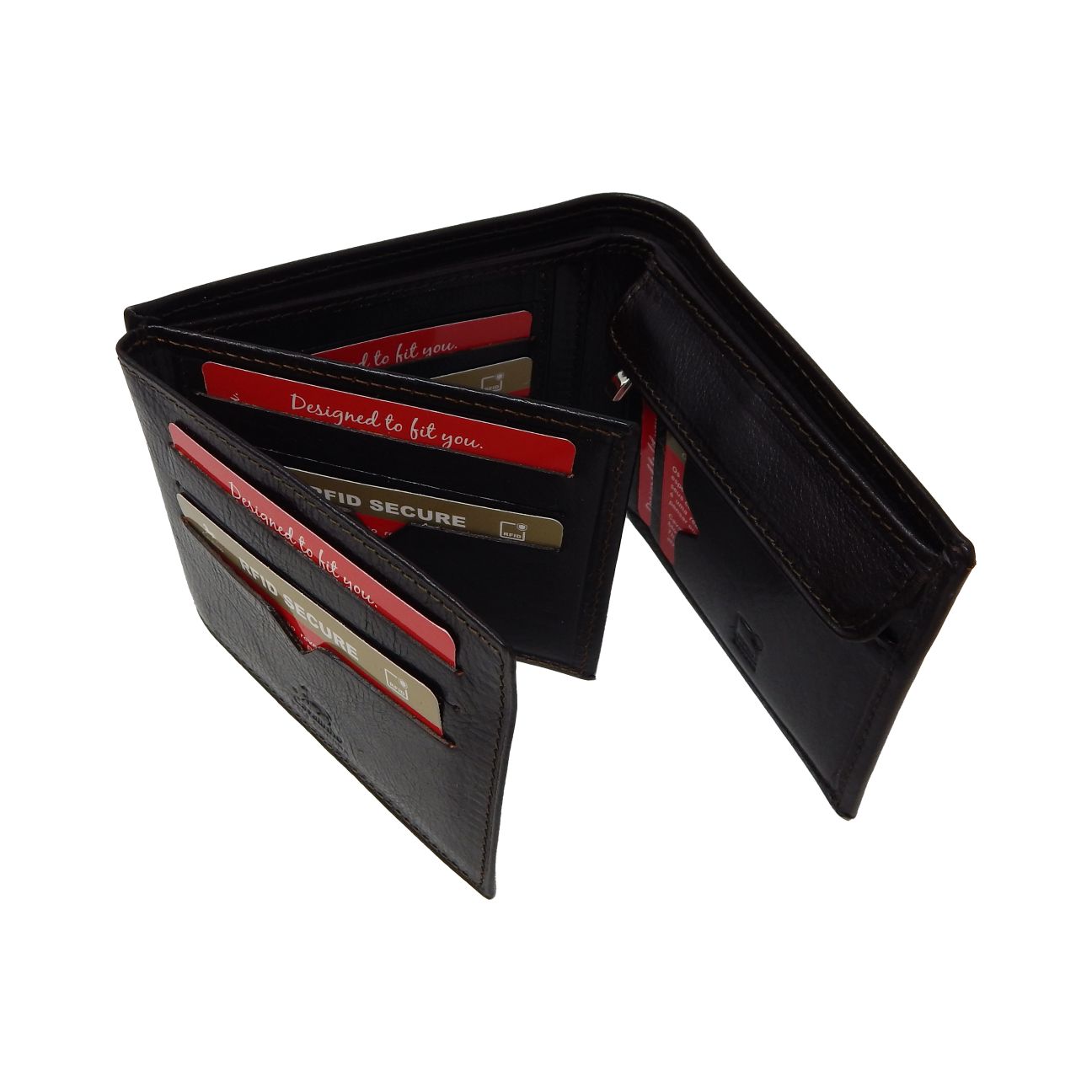#color_ Brown | Cavalinho Men's Trifold Leather Wallet - Brown - 28610508.02.99_7