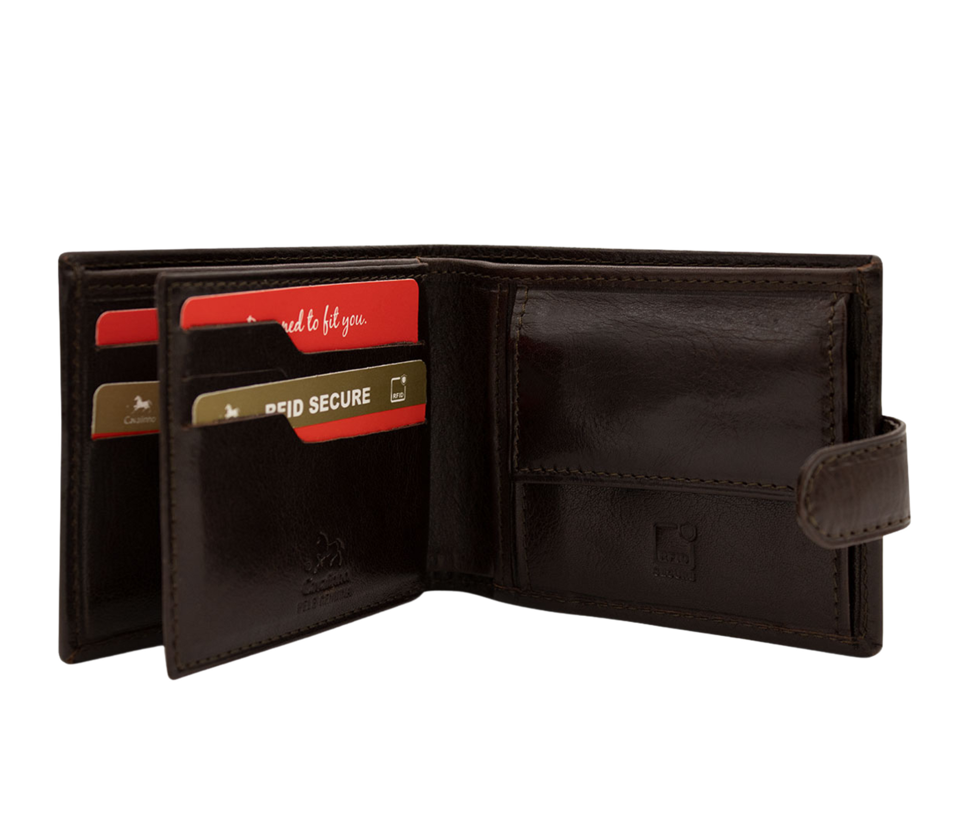 #color_ Brown | Cavalinho Men's Bifold Leather Wallet - Brown - 28610516.02_P02