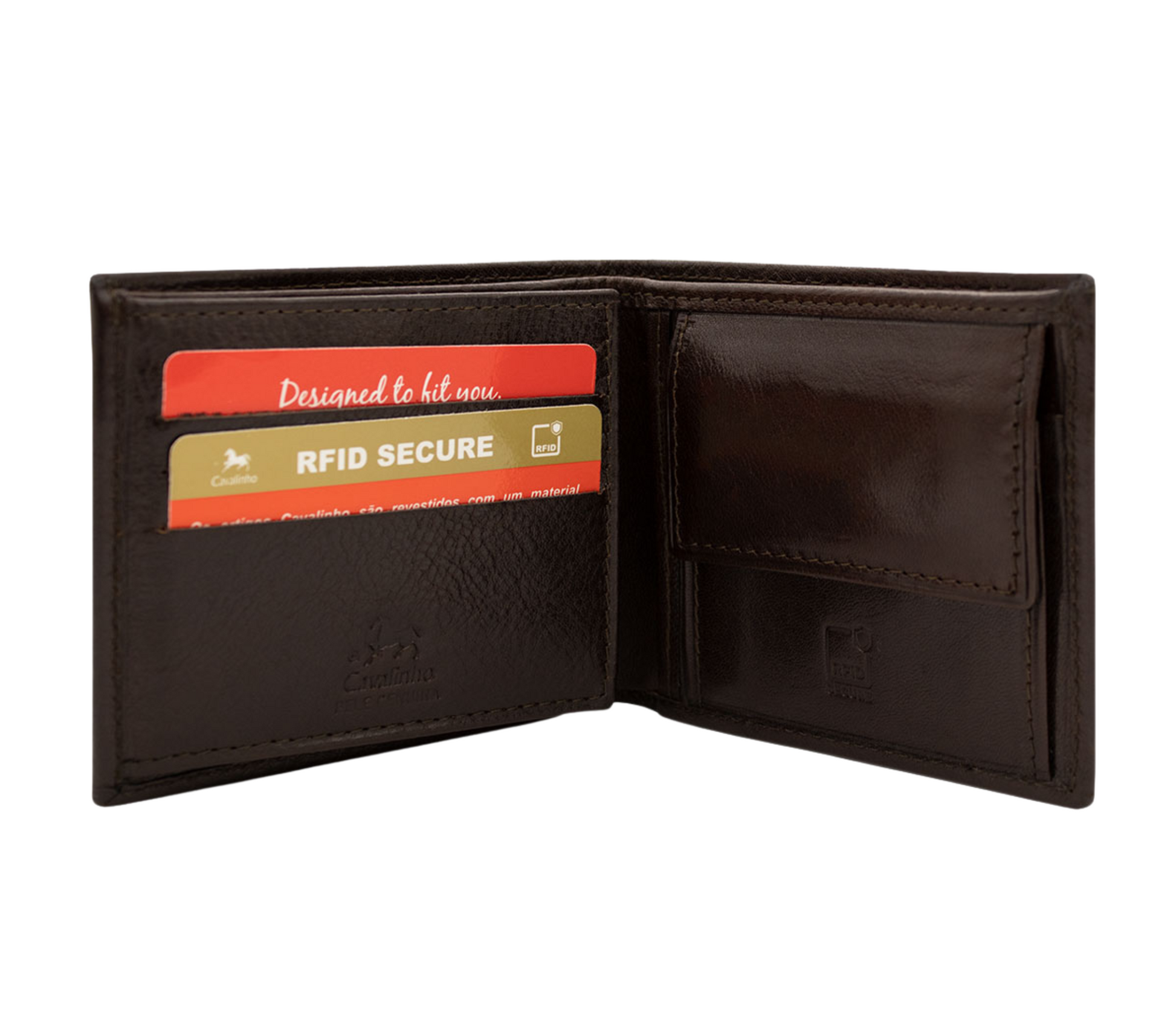 #color_ Brown | Cavalinho Men's Trifold Leather Wallet - Brown - 28610517.02_P02