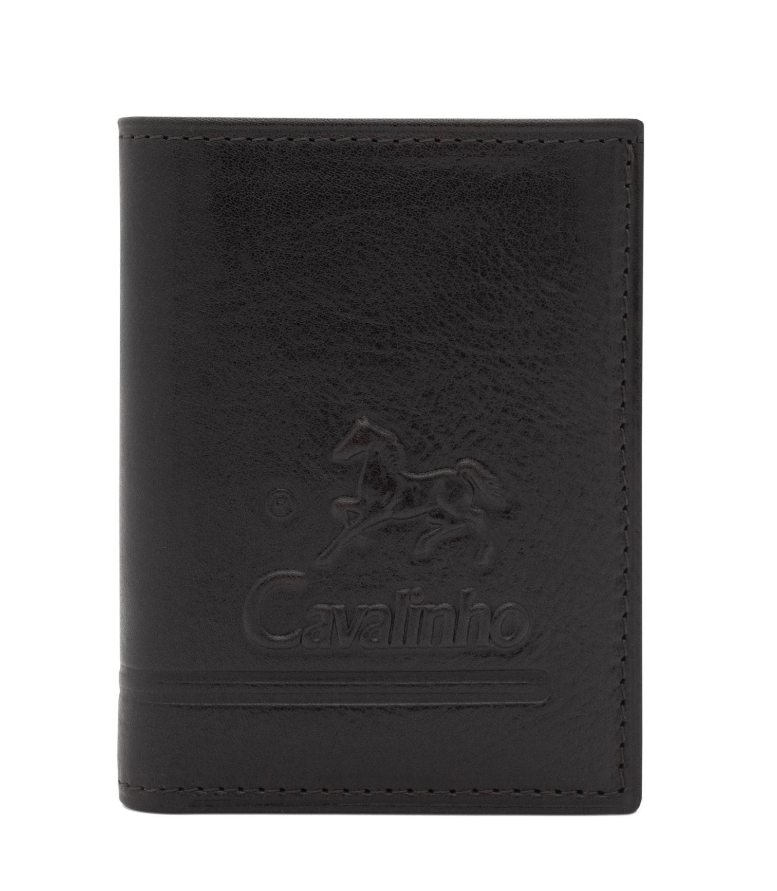 #color_ Black | Cavalinho Men's Trifold Leather Wallet - Black - 28610522.01_1