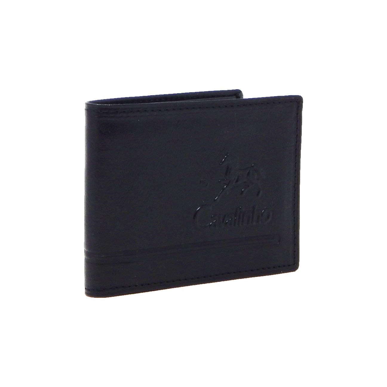 #color_ Black | Cavalinho Men's Trifold Leather Wallet - Black - 28610523.01.99_2