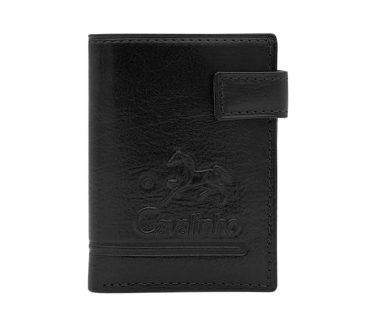#color_ Black | Cavalinho Men's Bifold Slim Leather Wallet - Black - 28610526.01_P01