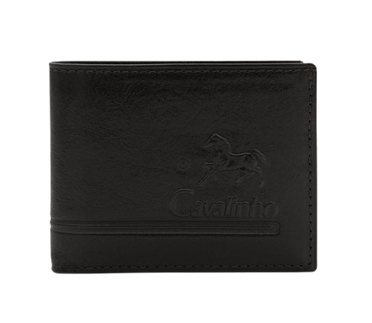 #color_ Black | Cavalinho Men's 2 in 1 Bifold Leather Wallet - Black - 28610528.01_1