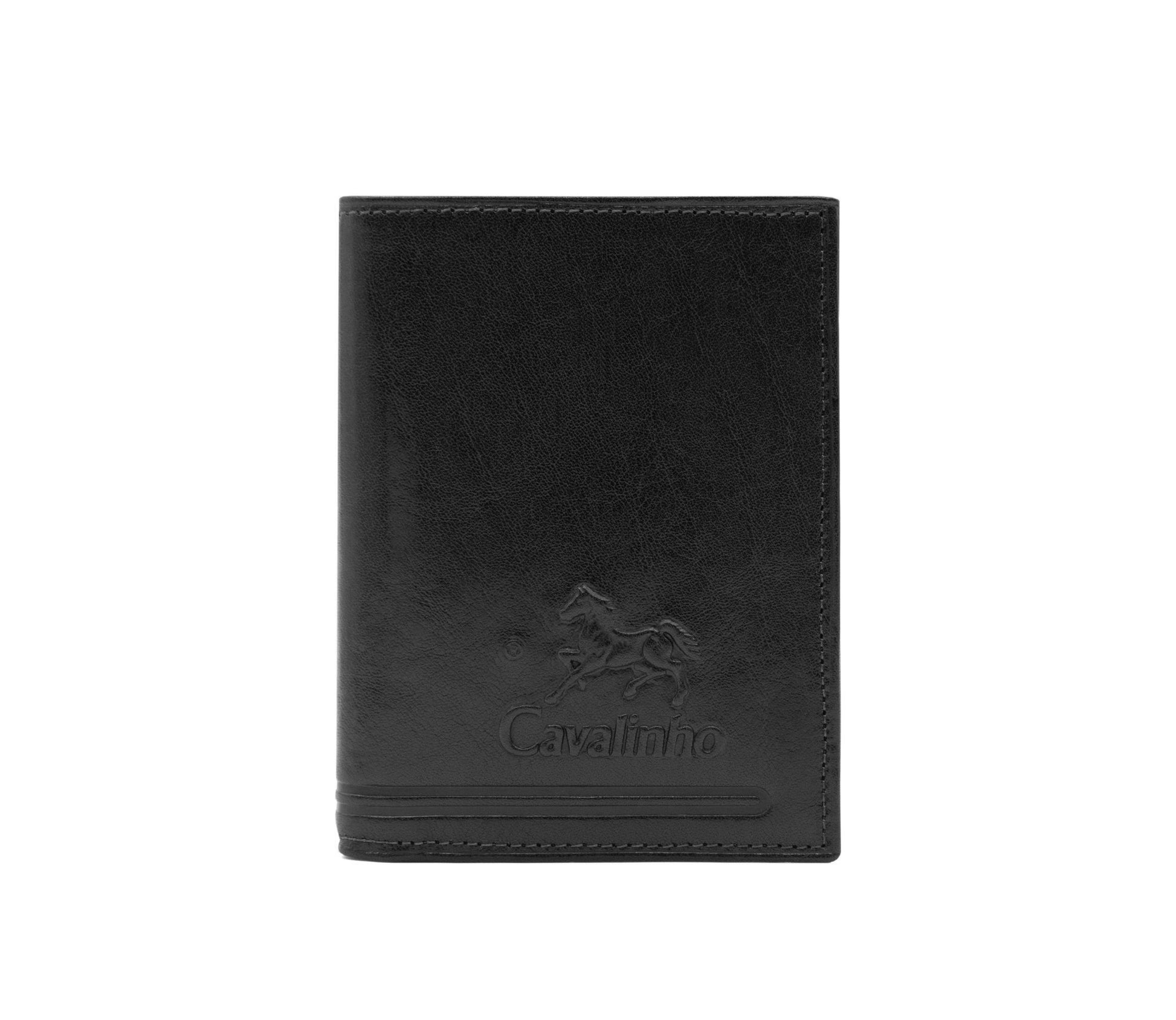 #color_ Black | Cavalinho Men's 2 in 1 Bifold Leather Wallet - Black - 28610551.01_1