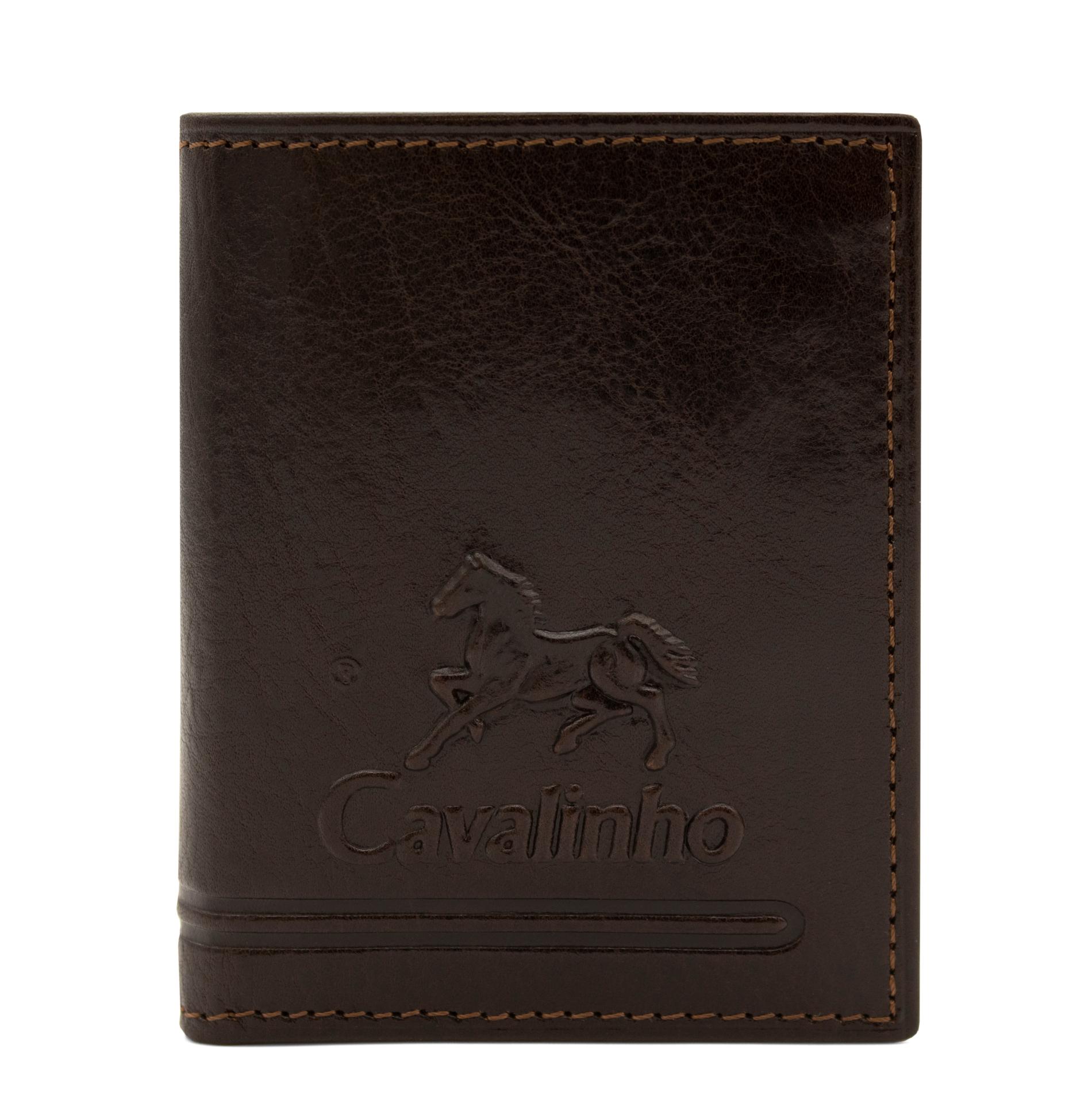 #color_ Brown | Cavalinho Leather Card Holder Wallet - Brown - 28610555.02_1