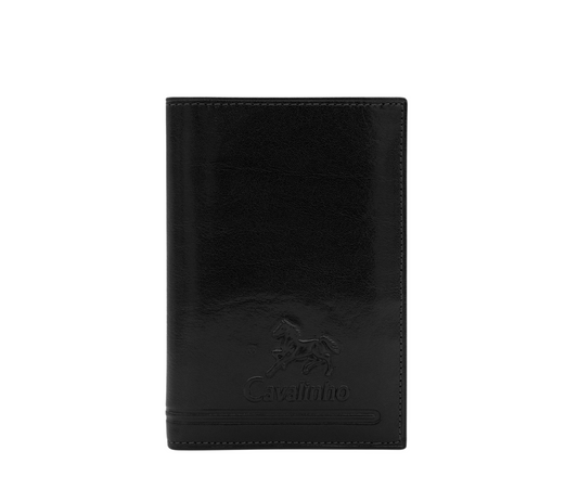 #color_ Black | Cavalinho Men's 2 in 1 Bifold Leather Wallet - Black - 28610556.01_P01