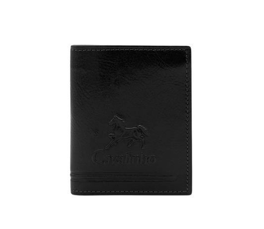 #color_ Black | Cavalinho Men's Bifold Slim Leather Wallet - Black - 28610558.01_P01