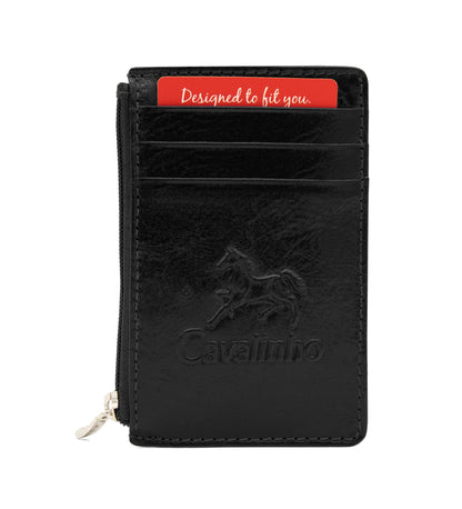 #color_ Black | Cavalinho Card Holder Slim Wallet - Black - 28610573.01_1