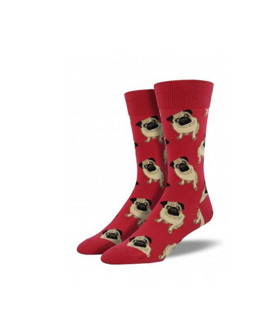 #color_ Red | Socksmith Pugs Socks - Red - 29_d42ac2a3-6234-4d1a-8a87-b4247c7cb39c