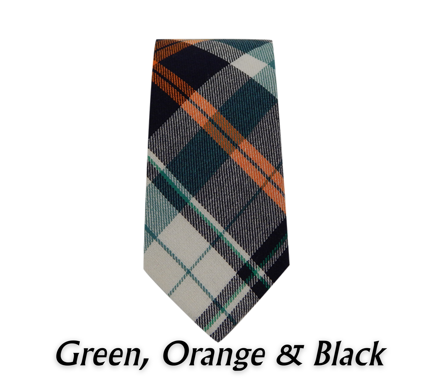 #color_ Green Orange & Black | Relhok Plaid Necktie - Green Orange & Black - 2_57af35b0-bdfc-4726-bcb6-624c65ab2012