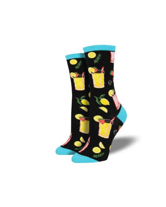 #color_ Black | Socksmith Easy Peasy Lemon Squeezy Socks - Black - 44_108e4472-7ad1-443a-a810-f07f19cb1b2c