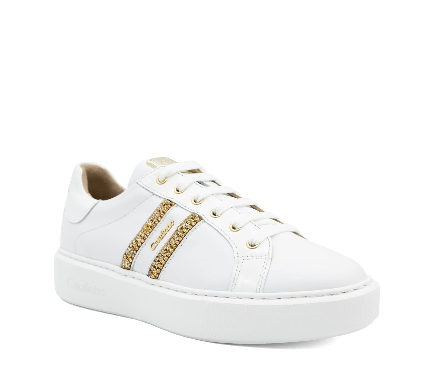 #color_ White | Cavalinho Gold Sneakers - White - 48010097.06_2