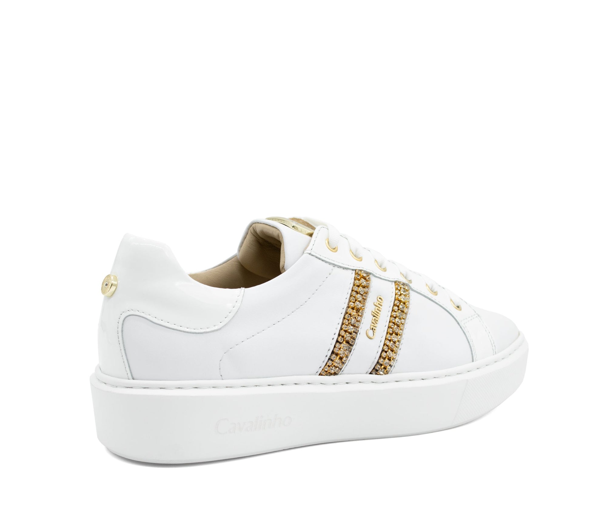 #color_ White | Cavalinho Gold Sneakers - White - 48010097.06_3