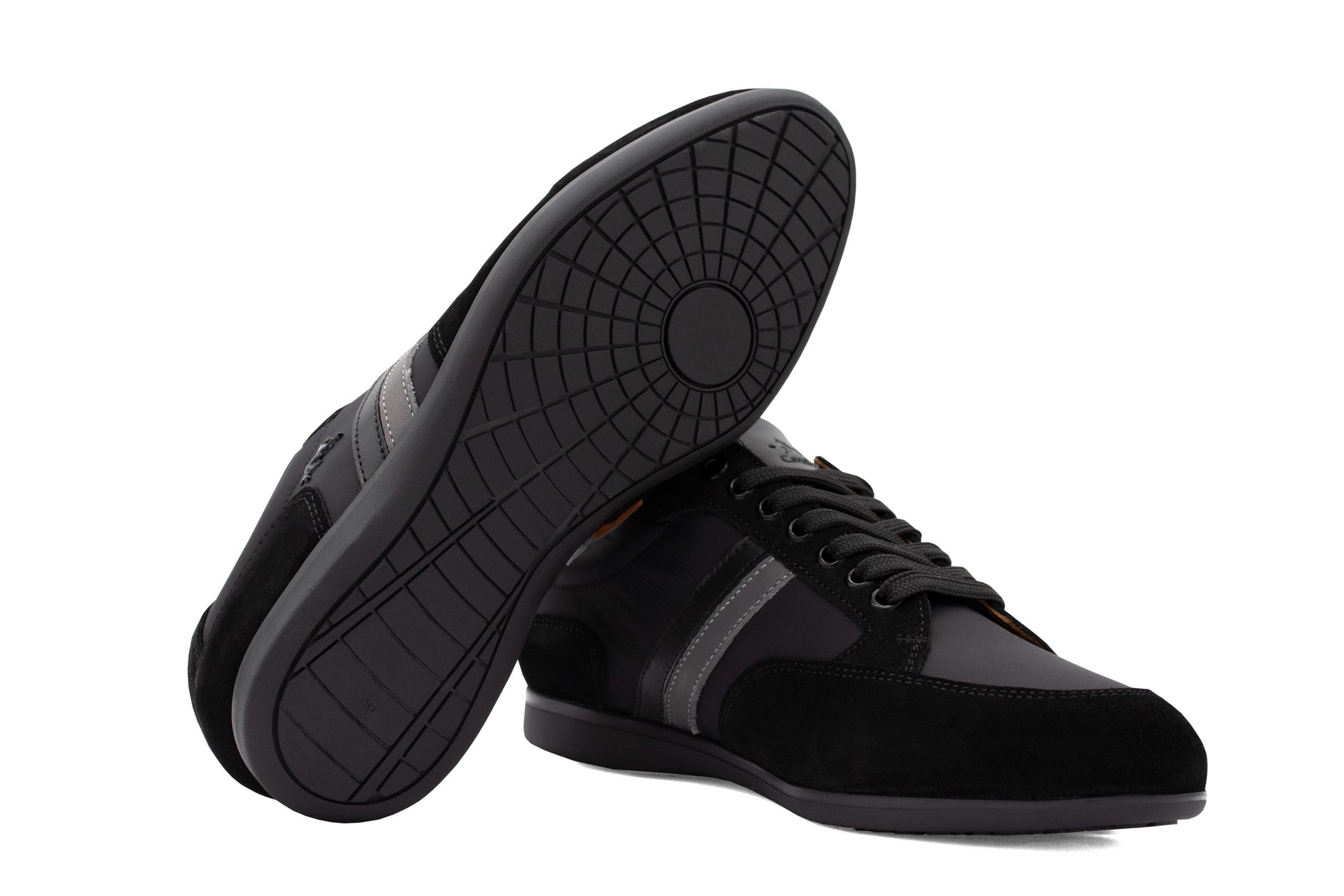 #color_ Black | Cavalinho Striped Sporty Sneakers - Black - 48060008.01_5