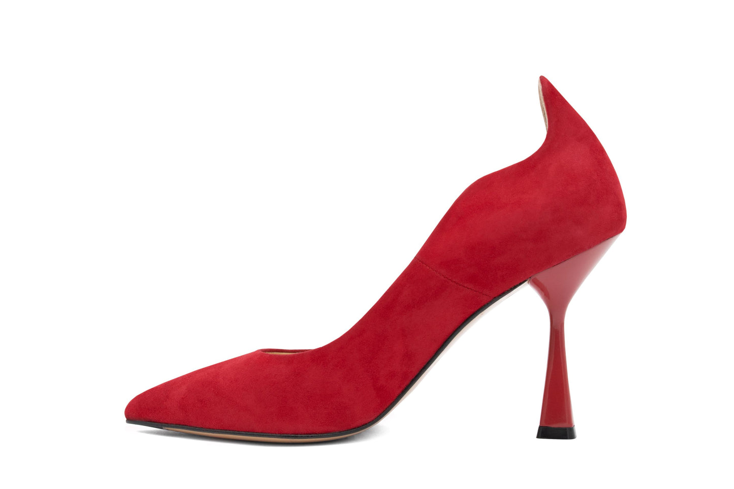 #color_ Red | Cavalinho Suede EndLess Love High Heels - Red - 48100585.04_4