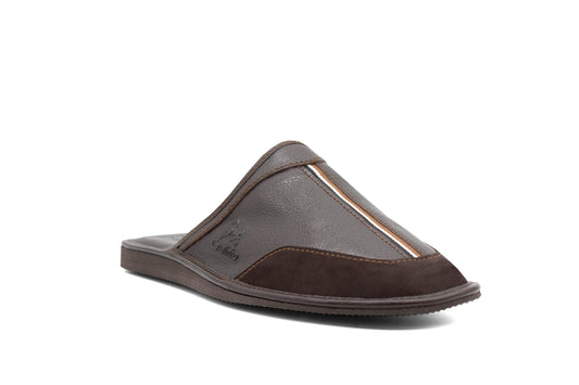 #color_ Brown | Cavalinho Leather House Slippers - Brown - 48120105.02_2_1_50