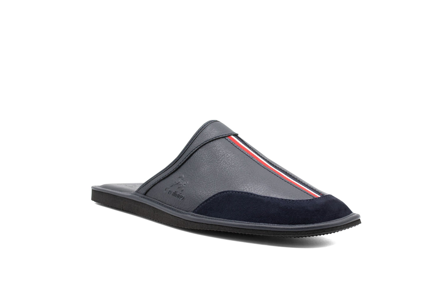 #color_ Navy | Cavalinho Leather House Slippers - Navy - 48120105.22_2