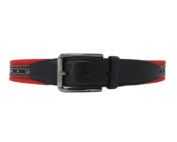 Mens red best sale leather belt